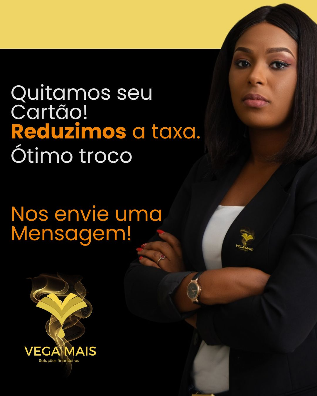 Redução de taxa e quitação de cartão